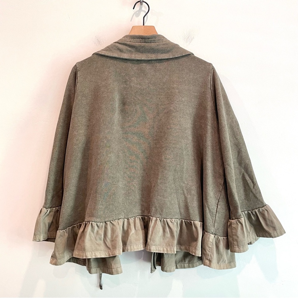Wrap London Zip Front Ruffle Hem Jacket - Picture 10 of 13